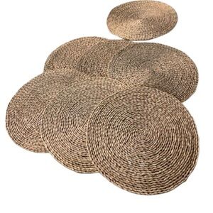Set of 7 Woven Round Placemats
